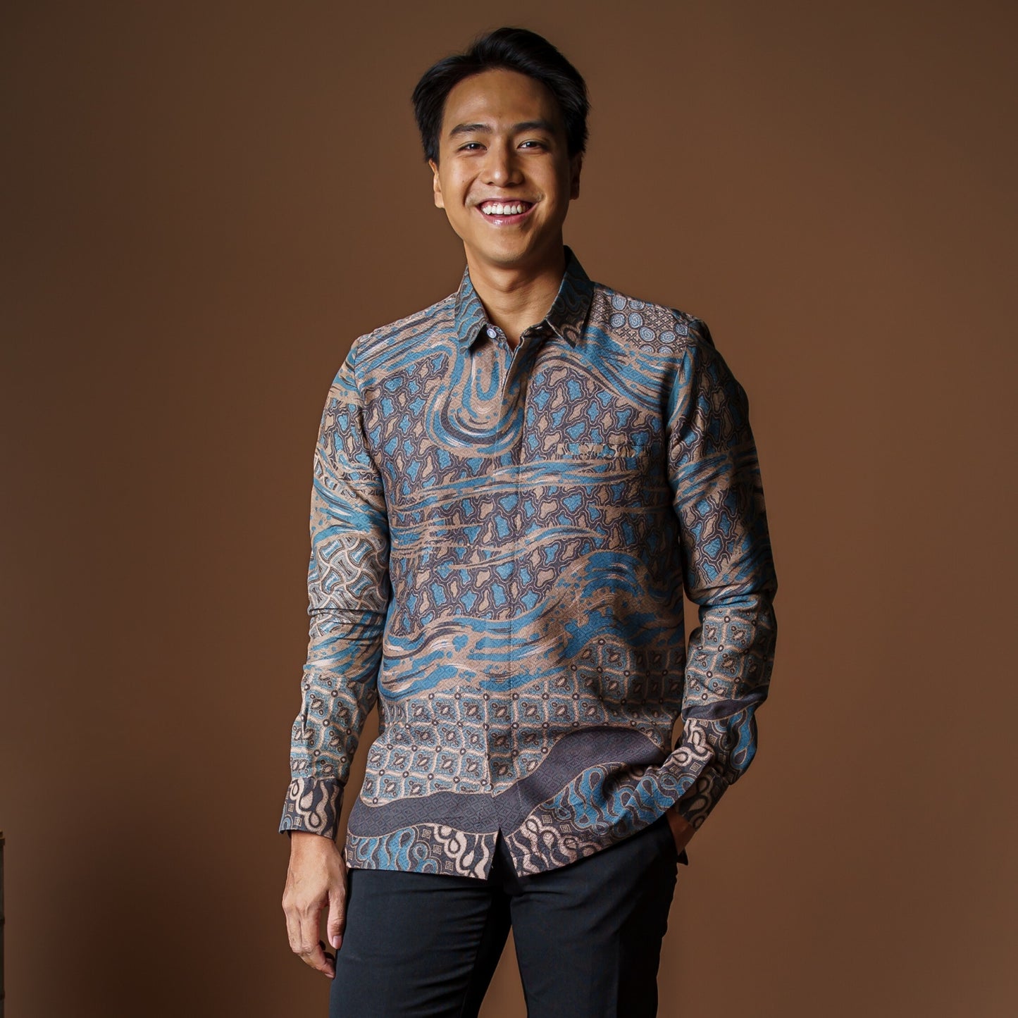 Kanvaru - Mandalas Kemeja Batik Pria Premium Lengan Panjang