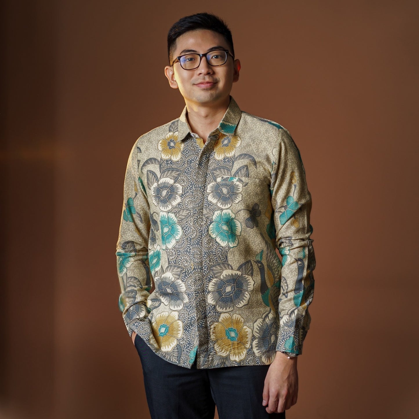 Anyelir - Mandalas Kemeja Batik Pria Premium Lengan Panjang