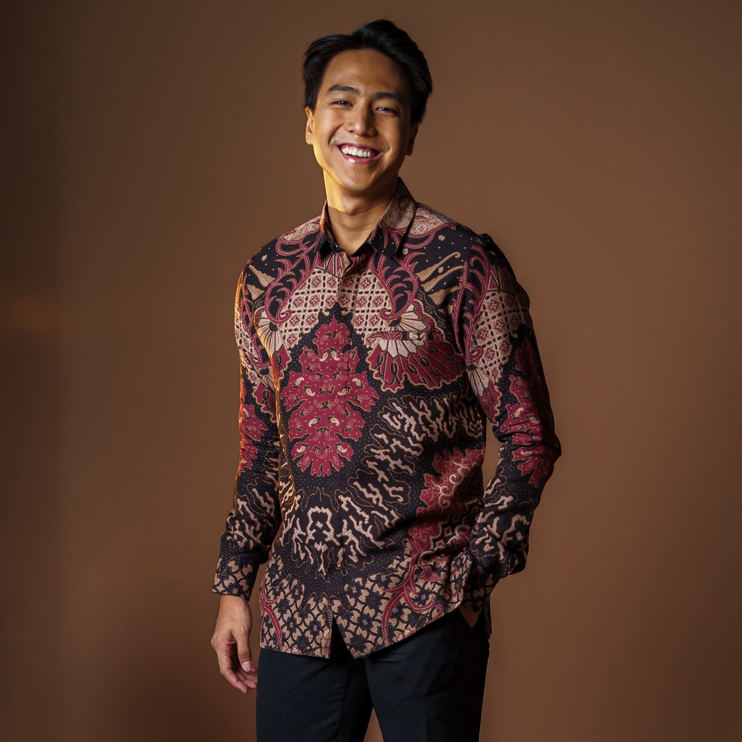 Rodmor - Mandalas Kemeja Batik Pria Premium Lengan Panjang