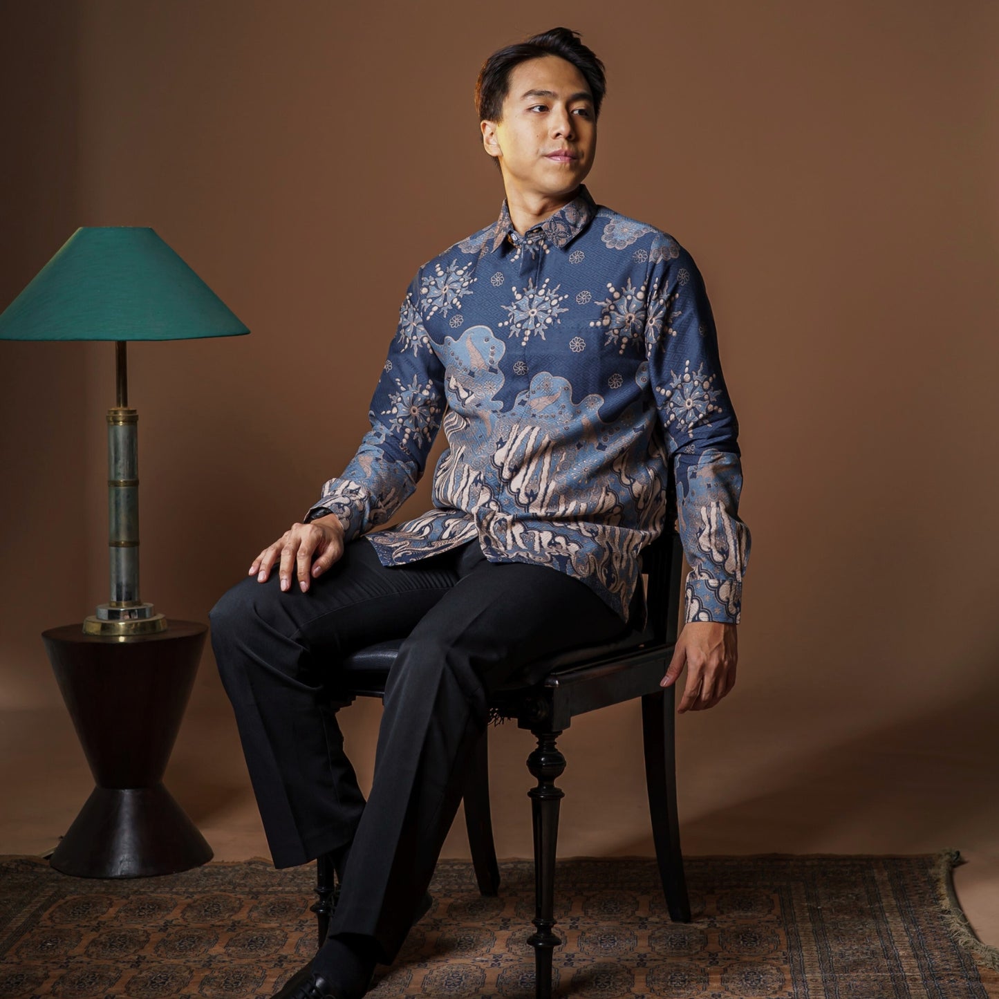 Delviru - Mandalas Kemeja Batik Pria Premium Lengan Panjang