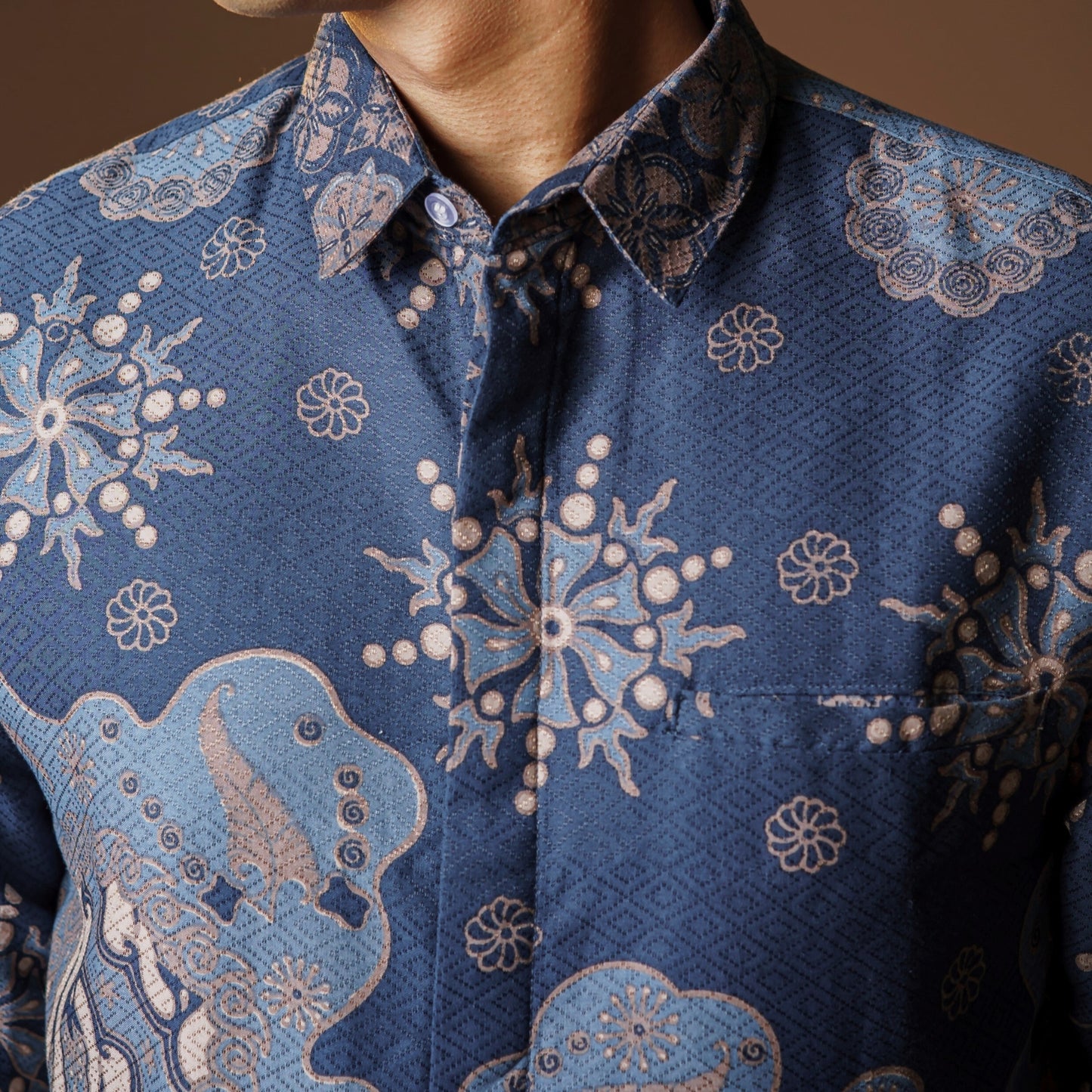 Delviru - Mandalas Kemeja Batik Pria Premium Lengan Panjang