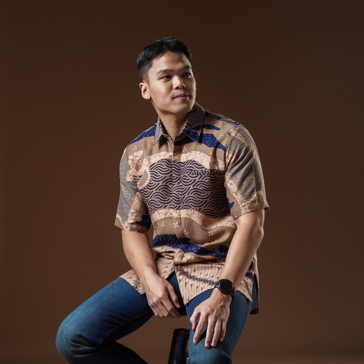 Cidaru - Mandalas Kemeja Batik Pria Premium Lengan Pendek