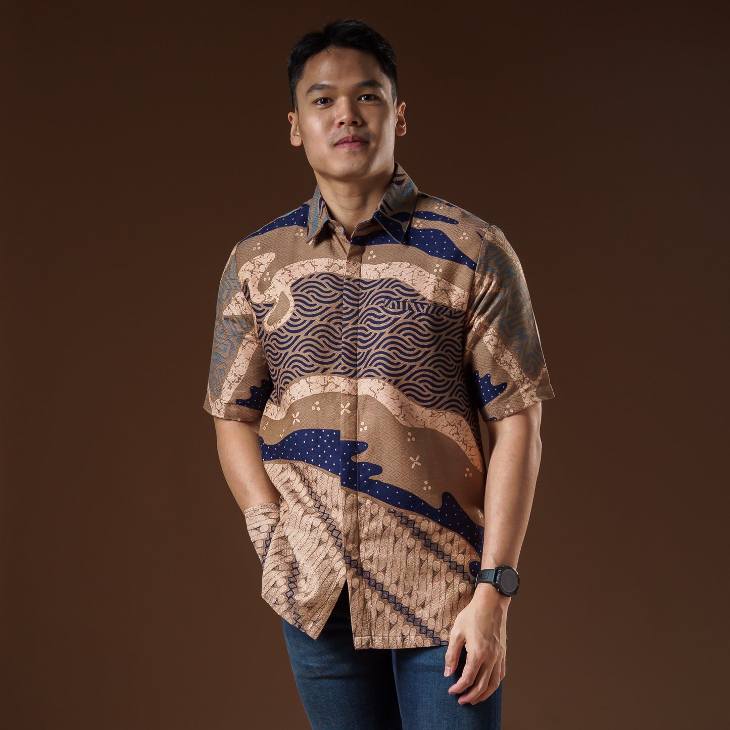 Cidaru - Mandalas Kemeja Batik Pria Premium Lengan Pendek