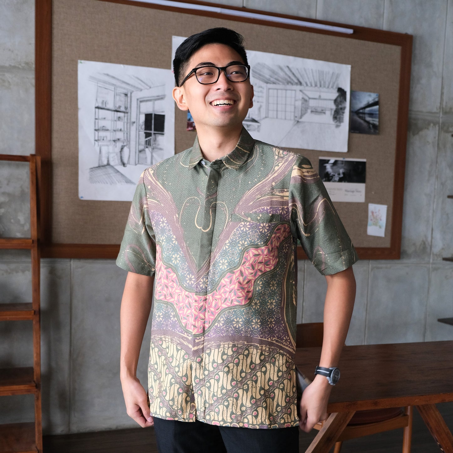 Dewat - Mandalas Kemeja Batik Pria Premium Lengan Pendek