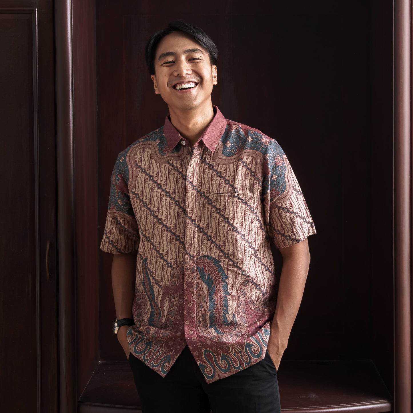 Daran - Mandalas Kemeja Batik Pria Premium Lengan Pendek