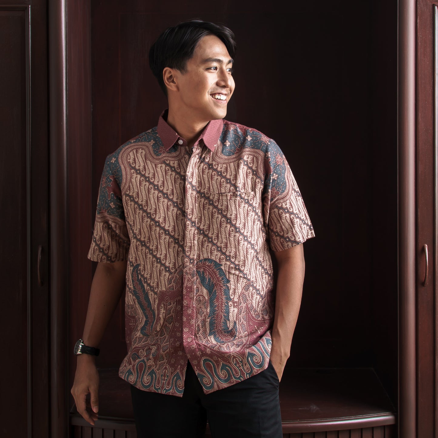 Daran - Mandalas Kemeja Batik Pria Premium Lengan Pendek