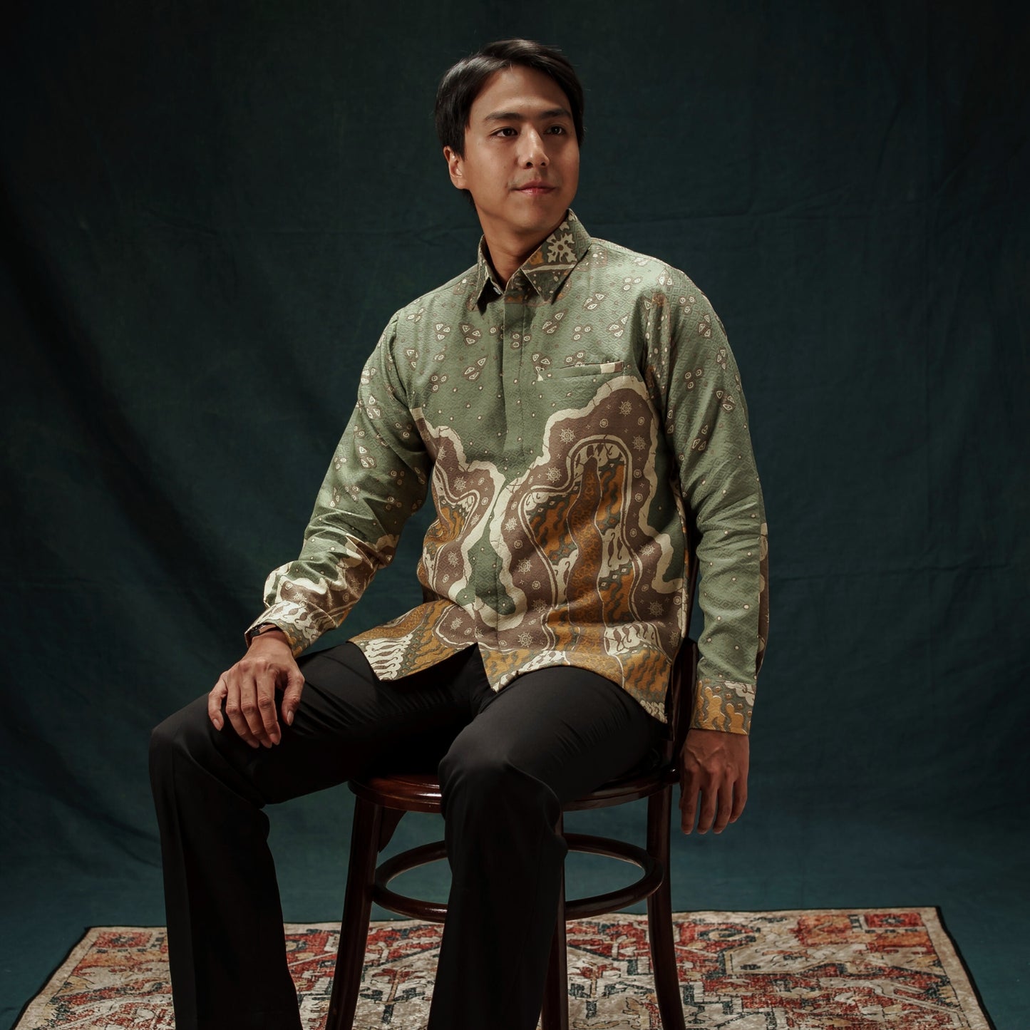 Antaral - Mandalas Kemeja Batik Pria Premium Lengan Panjang