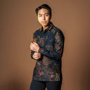 Goldi - Mandalas Kemeja Batik Pria Premium Lengan Panjang - Mandalas