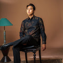 Goldi - Mandalas Kemeja Batik Pria Premium Lengan Panjang - Mandalas