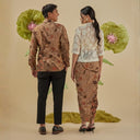 Gratit - Mandalas Set Sarimbit Couple Kemeja Lengan Panjang dan Rok Batik Premium - Mandalas