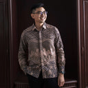 Graval - Mandalas Kemeja Batik Pria Premium Lengan Panjang - Mandalas
