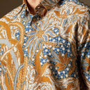 Gurananda - Mandalas Premium Men’s Short Sleeve Batik Shirt - Mandalas