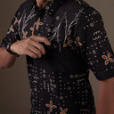 Hanadian - Mandalas Kemeja Batik Pria Premium Lengan Pendek - Mandalas