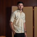 Hanadori - Mandalas Kemeja Batik Pria Premium Lengan Pendek - Mandalas