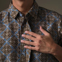 Hejoru - Mandalas Kemeja Batik Pria Premium Lengan Pendek - Mandalas