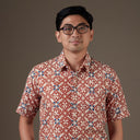 Hikared - Mandalas Kemeja Batik Pria Premium Lengan Pendek - Mandalas