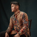Hirana - Mandalas Kemeja Batik Pria Premium Lengan Panjang - Mandalas