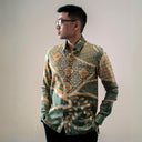 Honowun - Mandalas Kemeja Batik Pria Premium Lengan Panjang - Mandalas