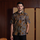 Hutomo - Mandalas Kemeja Batik Pria Premium Lengan Pendek - Mandalas