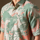 Jalagrin - Mandalas Premium Men’s Short Sleeve Batik Shirt - Mandalas