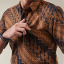 Jarawa - Mandalas Kemeja Batik Pria Premium Lengan Pendek - Mandalas