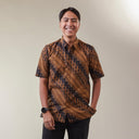 Jarawa - Mandalas Kemeja Batik Pria Premium Lengan Pendek - Mandalas