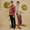 Jayabara - Mandalas Set Sarimbit Couple Kemeja Lengan Panjang dan Rok Batik Premium - Mandalas