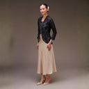 Jenar Black Long Sleeve – Mandalas Women's Embroidered Organza - Mandalas