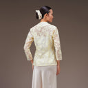 Jenar Butter Long Sleeve – Mandalas Women's Embroidered Organza - Mandalas