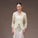 Jenar Butter Long Sleeve – Mandalas Women's Embroidered Organza - Mandalas