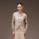 Jenar Etoupe Long Sleeve – Mandalas Women's Embroidered Organza - Mandalas
