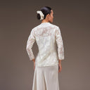 Jenar Porcelain Long Sleeve – Mandalas Women's Embroidered Organza - Mandalas