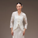 Jenar Porcelain Long Sleeve – Mandalas Women's Embroidered Organza - Mandalas