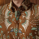 Kakao - Mandalas Kemeja Batik Pria Premium Lengan Panjang - Mandalas