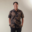 Kaladewa - Mandalas Premium Men's Short Sleeve Batik Shirt - Mandalas