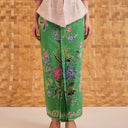 Kalyana Green - Mandalas Women's Premium Batik Pleated Skirt - Mandalas