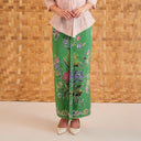 Kalyana Green - Mandalas Women's Premium Batik Pleated Skirt - Mandalas