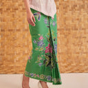 Kalyana Green - Mandalas Women's Premium Batik Pleated Skirt - Mandalas