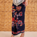 Kalyana Indigo - Mandalas Women's Premium Batik Pleated Skirt - Mandalas