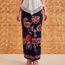 Kalyana Indigo - Mandalas Women's Premium Batik Pleated Skirt - Mandalas