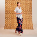 Kalyana Indigo - Mandalas Women's Premium Batik Pleated Skirt - Mandalas