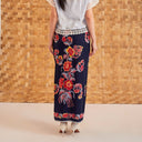 Kalyana Indigo - Mandalas Women's Premium Batik Pleated Skirt - Mandalas