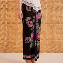 Kalyana Onyx - Mandalas Women's Premium Batik Pleated Skirt - Mandalas