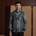 Kanajo - Mandalas Kemeja Batik Pria Premium Lengan Panjang - Mandalas