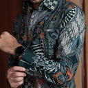 Kanajo - Mandalas Kemeja Batik Pria Premium Lengan Panjang - Mandalas