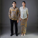 Kanaka - Mandalas Set Sarimbit Couple Kemeja Lengan Panjang dan Rok Batik Premium - Mandalas