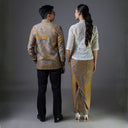 Kanaka - Mandalas Set Sarimbit Couple Kemeja Lengan Panjang dan Rok Batik Premium - Mandalas