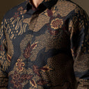 Kanaria - Mandalas Premium Men’s Long Sleeve Batik Shirt - Mandalas