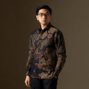 Kanaria - Mandalas Premium Men’s Long Sleeve Batik Shirt - Mandalas
