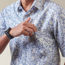 Kanca - Mandalas Premium Men's Short Sleeve Batik Shirt - Mandalas